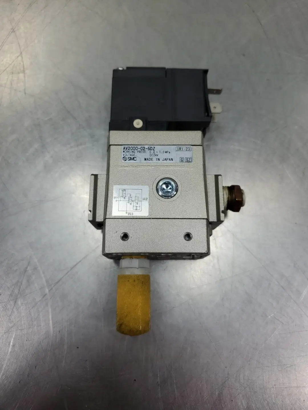 SMC AV2000-02-5DZ Solenoid Valve, 0.2~1.0MPa, 24VDC. 6E-12