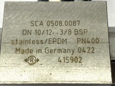 SCA 0508 0087, 415905 | SCA 0508 0087 High Pressure Ball Valve 415905 - New Other