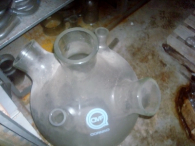 50L QVF Spherical Reaction Vessel For Immersion Heater