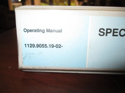 R&S 1129.9055.19-02 SPECTRUM ANALYZER OPERATION MANUAL