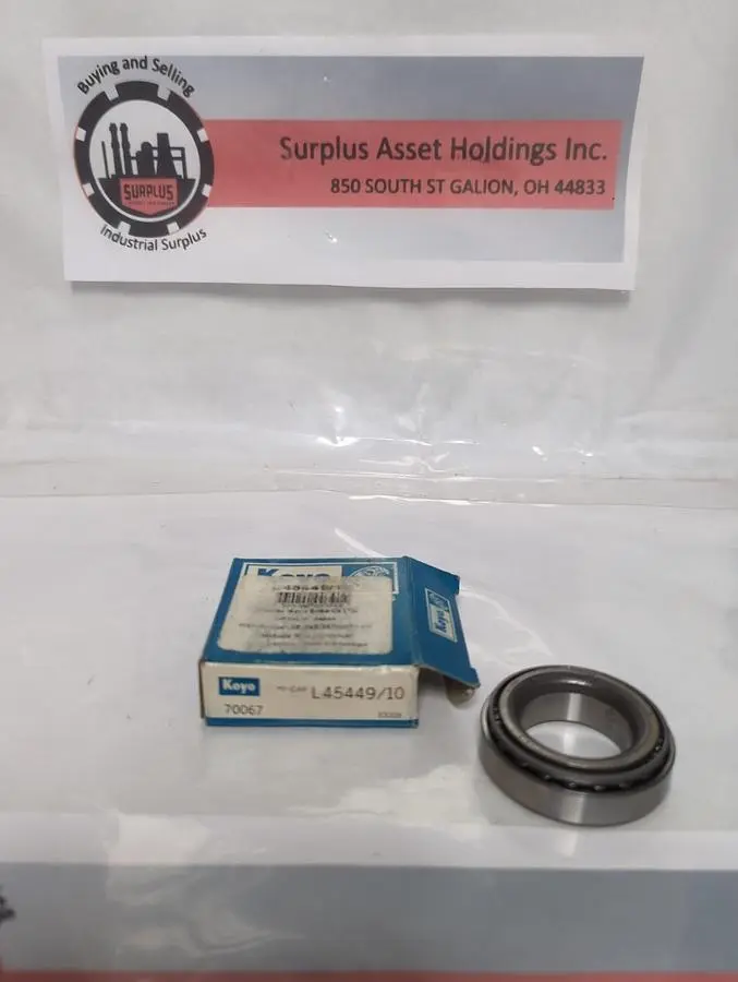 New | in-Stock KOYO L45449/10 Industrial Controls Ohio US | Surplus Asset Holdings #1295382