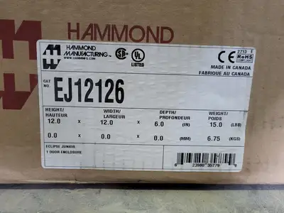 NEW HAMMOND MANUFACTURING EJ12126