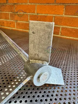 Used 48" STAINLESS STEEL MIXING SHAFT  1" DIAMETER W/  8" IMPELLER Agitator Shaft California US | Equipment Lab #1415096
