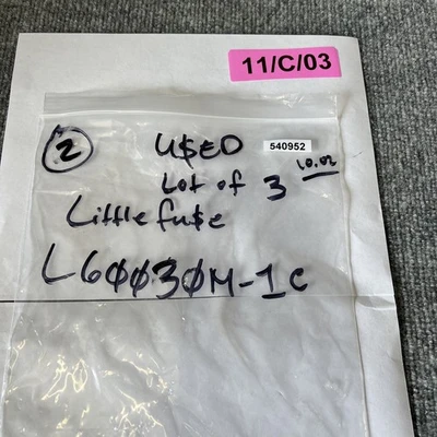 Used Littelfuse L60030M-1C Misc Electrical & Power Parts California US | Davliegogo LLC #1723533