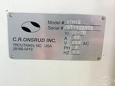 Used 2014 C.R. ONSRUD 97M12 CNC Routers Georgia US | The Equipment Hub #1332070