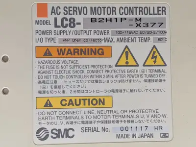 Used SMC AC SERVO MOTOR CONTROLLER Motor Controllers | Maverick Industrial Sales #1120122