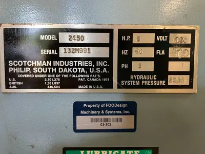 Used 1991 SCOTCHMAN 2450M Ironworkers Oregon US | Aucto #1333524