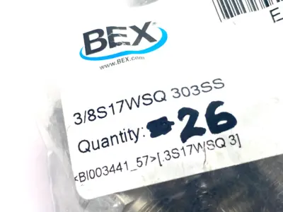 USED BEX 303SS MULTI-ANGLE SQUARE CONE JET SPRAY NOZZLE