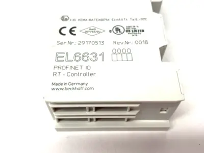 Used Beckhoff EtherCAT 2-Port Communication Interface, PROFINET RT Controller PLC Processors Michigan US | Maverick Industrial Sales #1398866