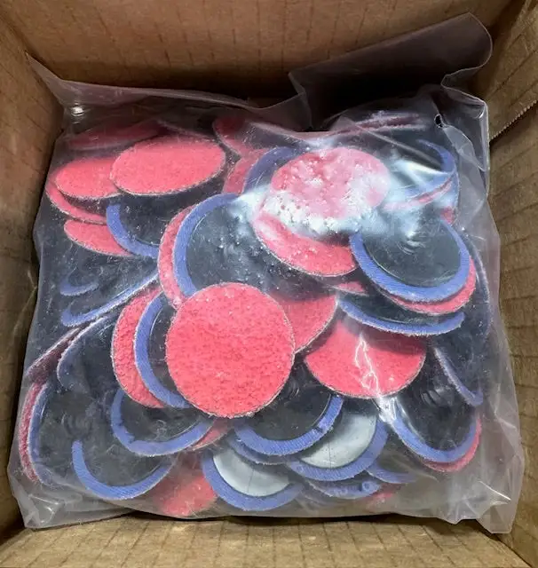 CGW 1-1/2" Roloc Sanding Discs 36 Grit Ceramic 100 Pack