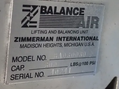 Used Z BALANCE AIR BA030080 Material Handling (misc) Ohio US | HGR 24 #885064