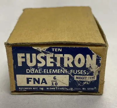 New | in-Stock COOPER BUSSMANN FNA-6/10 Miscellaneous Equipment (Electrical & Power) | Surplus Asset Holdings #1194388