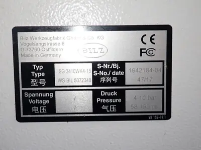 Used 2017 BILZ SG 3400WK415 / ISG3400 Induction Heaters Ohio US | HGR 24 #801847