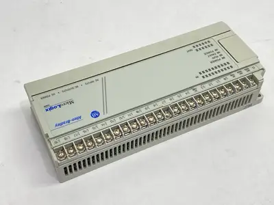 USED ALLEN BRADLEY SER E MICROLOGIX 1000 32 POINT CONTROLLER BROKEN COVER