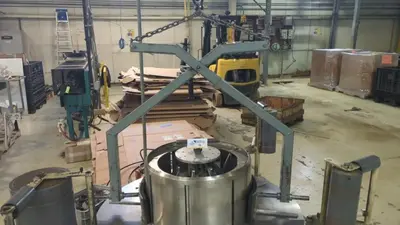 1000 LBS CROWN UNLIMITED VERTICAL MOTORIZED UNCOILER, FOR TUBE OR WIRE: YOBRO #25337