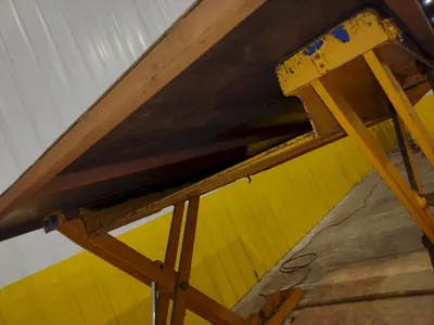 2,000 LBS X 96" X 72" ECONOLIFT MODEL #DT-SL38-20 HYDRAULIC SCISSOR LIFT TABLE: YOBRO #24990