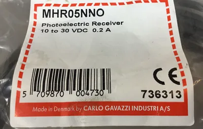 CARLO GAVAZZI MHR05NNO Photoelectric Receiver, 10-30VDC 0.2A 5E-2/1