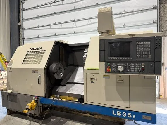 Used 1997 OKUMA LB35 CNC Lathes Alberta CA | Merchant Machine Tools Inc #984566