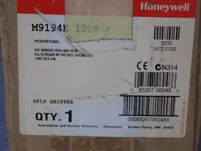 Used HONEYWALL M9194E1000 Rotary Actuators Ohio US | HGR 24 #1070210