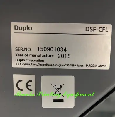 Duplo DBMi Saddle System with DSF-CFL Sheet Feeder & Cover Feeder, 2015