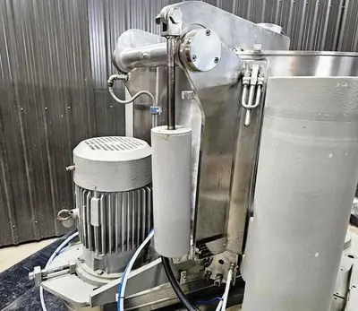 Comi-Condor ALFA/SB-IV sanitary perforate basket centrifuge, 316L SS.