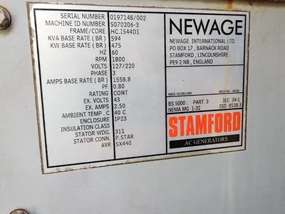USED PERKINS 475KW TRAILER MOUNTED DIESEL GENERATOR