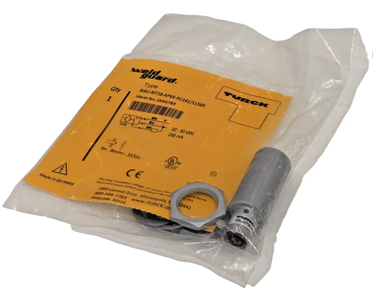 NEW TURCK BI8U-MT18-AP6X-H1141/S1589 PROXIMITY SENSOR BI8UMT18AP6XH1141S1589