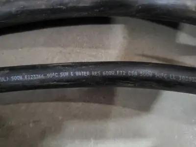 SOOW Power Cord 12 AWG 3 Conductor 600V