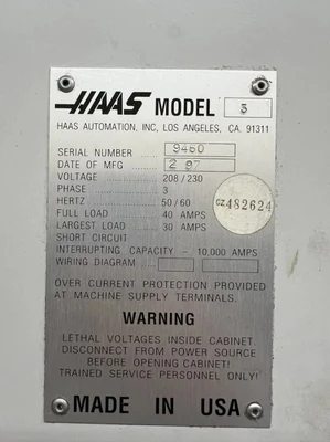 Used 1997 HAAS VF-3 Vertical Machining Centers California US | [EZ] EZ Systems #1517651