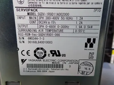 NEW YASKAWA ELECTRIC SGDV1R9D11A002000
