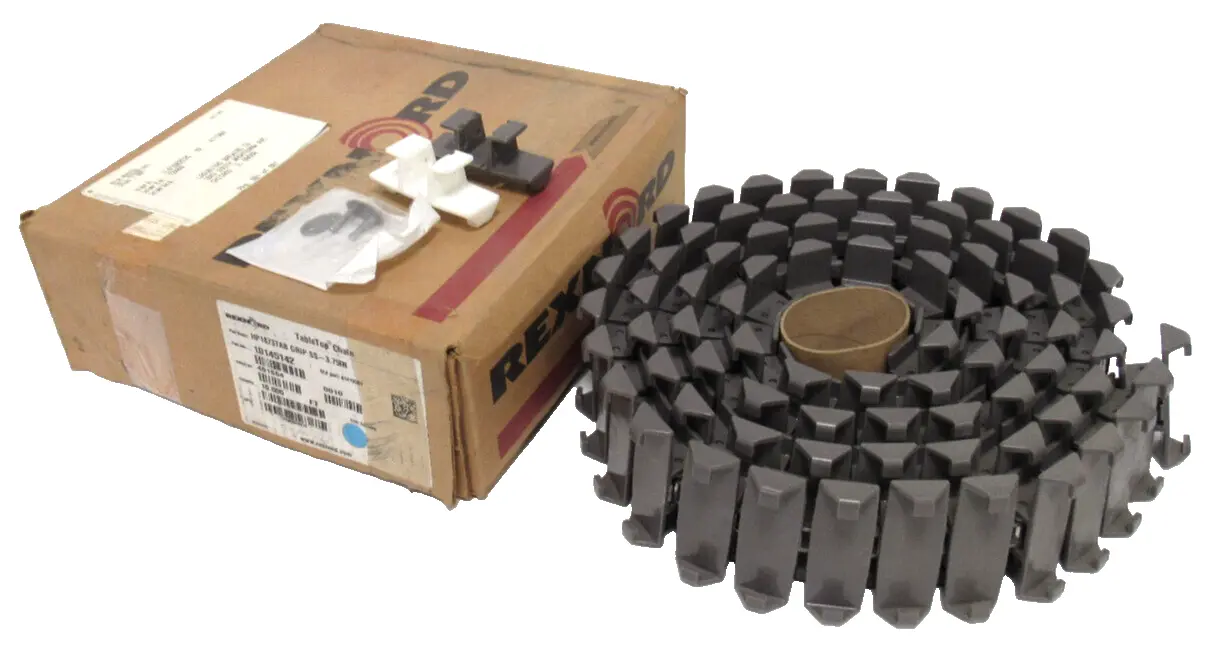 NEW REXNORD 10145142 TABLE TOP CONVEYOR CHAIN HP1873TAB GRIP SS-3.75IN