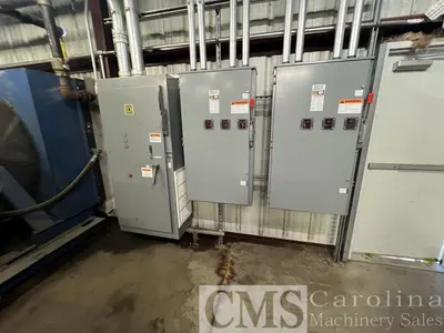 USED QUINCY AND INGERSOLL RAND AIR COMPRESSOR ROOM WITH DRYERS