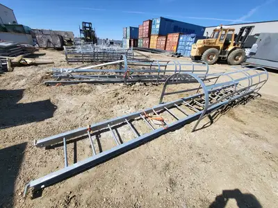 18.5ft. Steel Caged Ladder