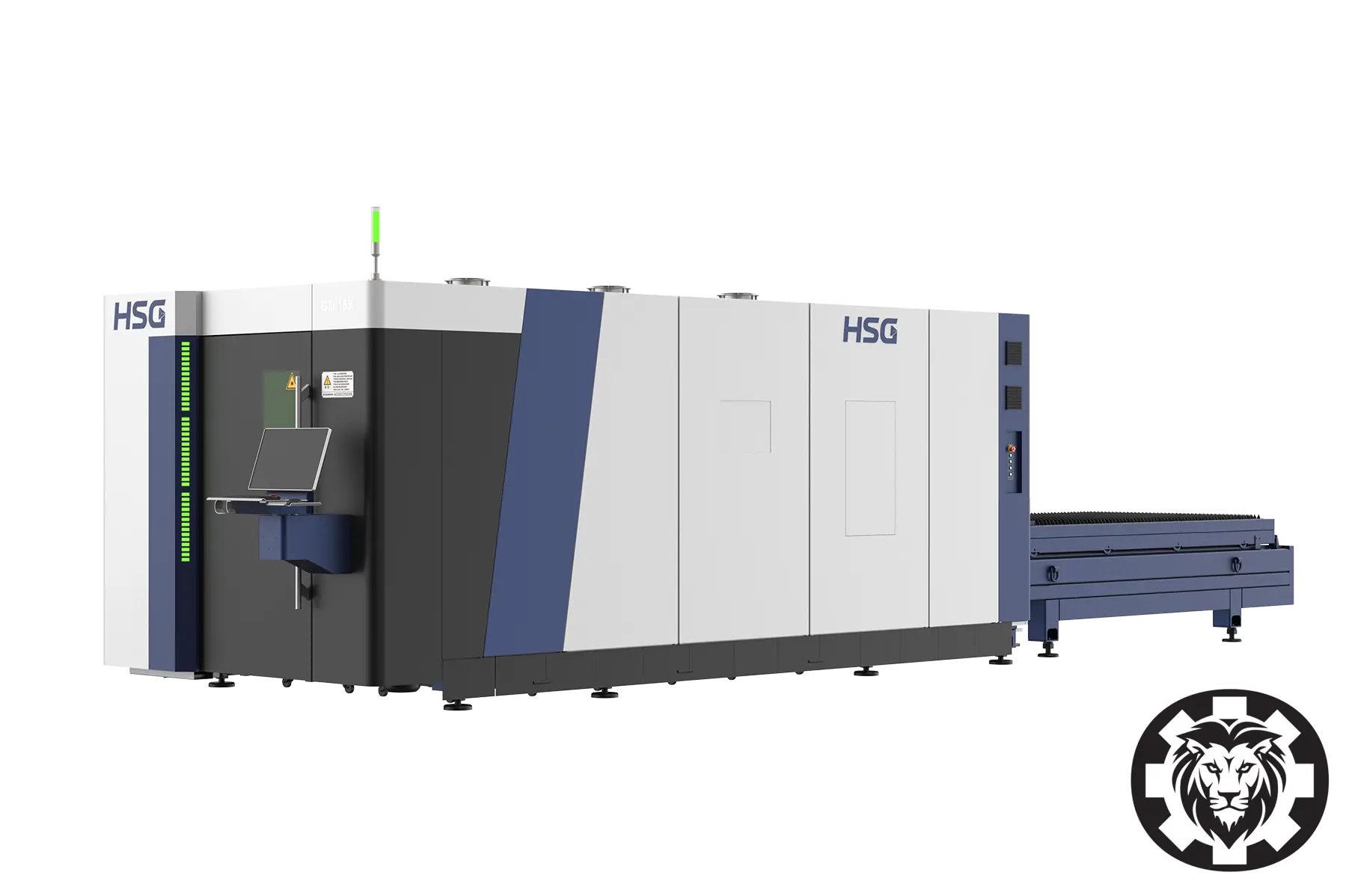 12kw HSG G3015X Fiber Laser - Warranty/Training/Installation Included, 5' x 10' Shuttle Table