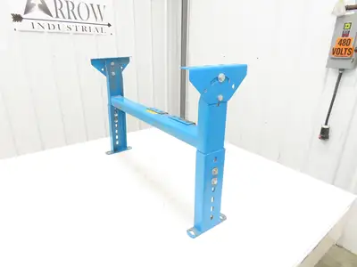 Hytrol MS-4 30"W Conveyor Leg Floor Support 15-5/8" to 21-5/8"H  BLUE