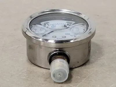 2.5" Pressure Gauge 5000 PSI, 1/4" NPT, 201L-254R