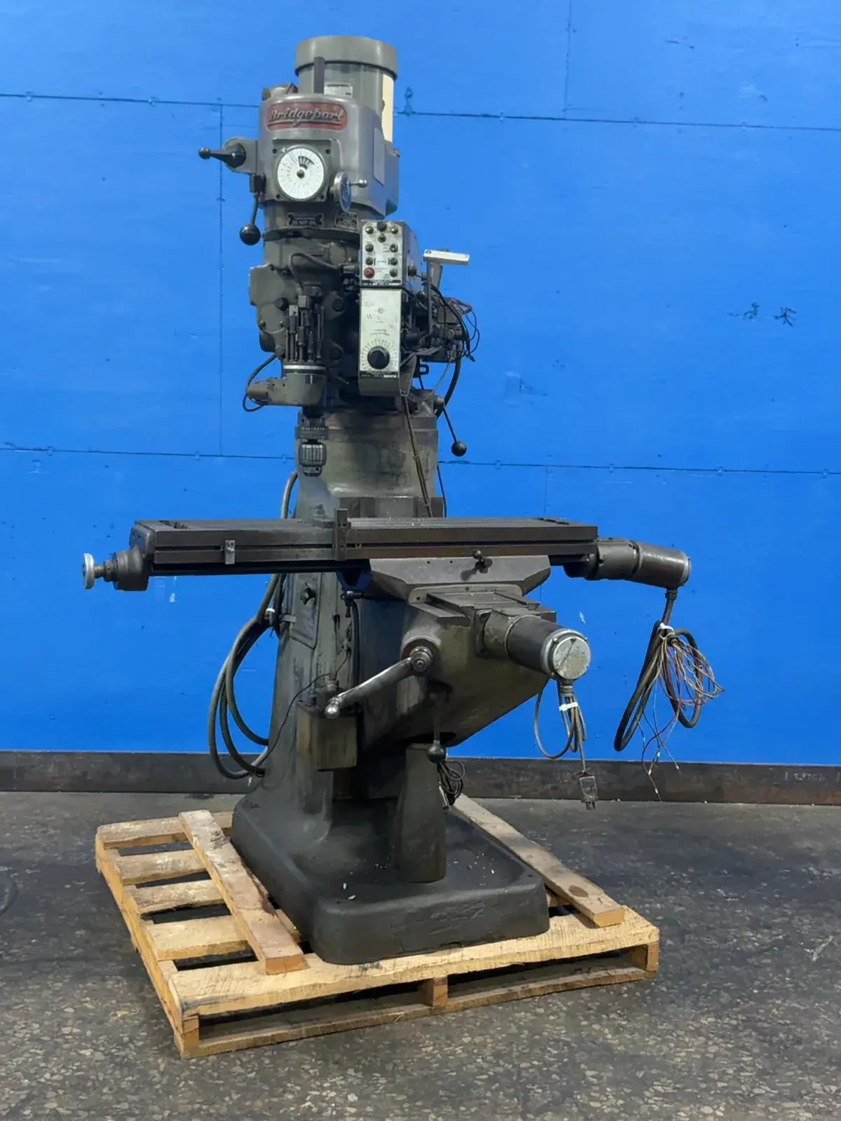 Bridgeport 42” X 9” Vertical Mill