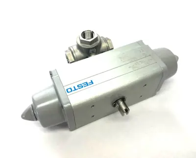 New | in-Stock Festo Quarter Turn Actuator w/ Ball Valve Rotary Actuators Michigan US | Maverick Industrial Sales #1394409