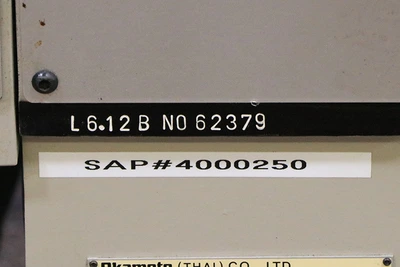 USED 2012 Okamoto LINEAR 612B, 2012, ROLLER BEARING TABLE,