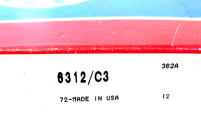 NEW SKF 6312/C3 BALL BEARING 6312C3