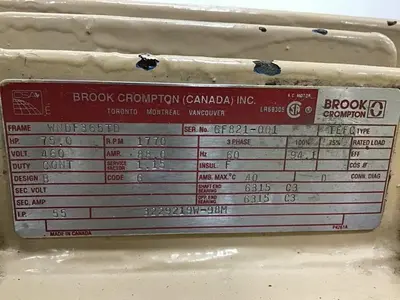 USED BROOK CROMPTON 3229219W-98M