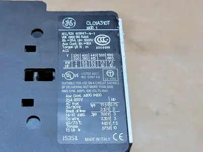 USED GENERAL ELECTRIC CL01A310T