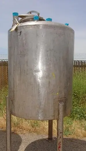 Tank, 300 Gallon, S/st, 42" x 48", Single Wall, DT/DB #5991159