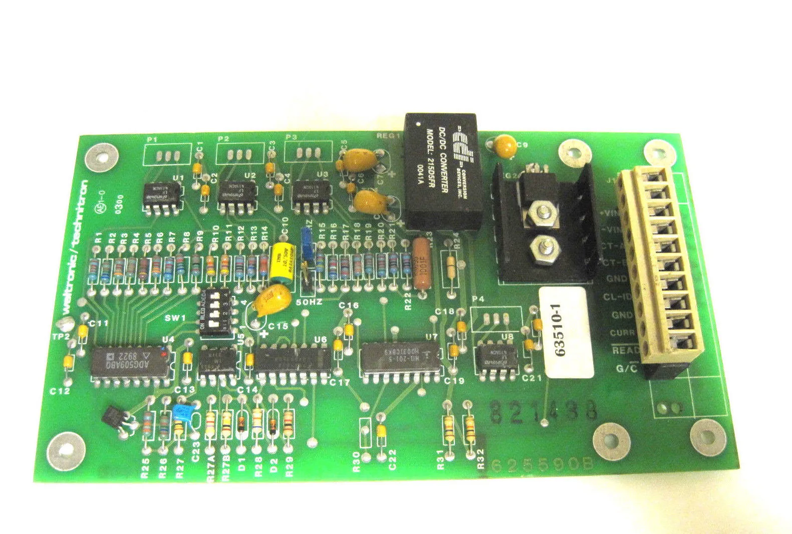 WELTRONIC / TECHNITRON 63510-1 BOARD 625590B
