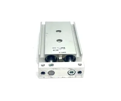 CXSM15-25 | SMC  Dual Rod Pneumatic Guided Cylinder 15mm Bore 25mm Stroke - Used
