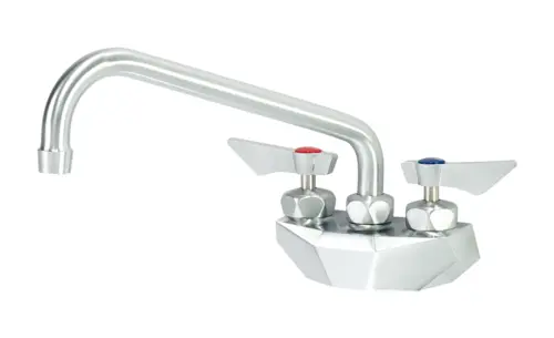 Krowne DX-410 Wall Mount Faucet w/ 10" Swing Spout - 4" Centers