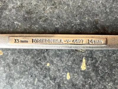CRAFTSMAN -VA- 44177  13mm  x  14mm Flare Nut Metric Wrench  USA Hand Tool