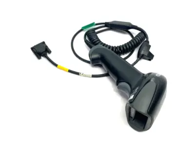 USED KEYENCE REV. Q HANDHELD CODE READER/SCANNER, 0-114MM READING