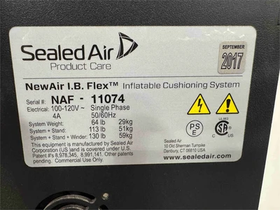 Used 2017 SEALED AIR NEWAIR I.B. FLEX Air Bubble Machines Florida US | MachineryMax #1423785