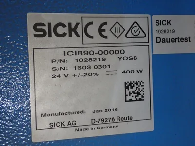 Used 2016 SICK ICI89000000 Light Source Equipment Ohio US | HGR 24 #798809
